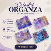 Sacs cadeaux en organza écologiques et recyclables Lihuida avec cordon de serrage - Emballage haut de gamme de petite taille blanche pour cadeaux uniques
