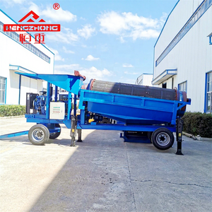 Planta de Lavado Portátil de Baja Inversión, Criba Trommel, Bomba de Motor, Construcción de Acero de Alta Rigidez / Minería de Oro a Pequeña Escala - Product Image 1