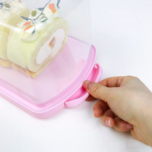 caja de pan <span class=keywords><strong>rectangular</strong></span> de plástico con asa pastel de pan contenedores para bagels panecillos baguettes - Product Image 5