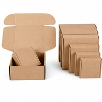 Boîtes en carton kraft pliables pour l'emballage de vêtements et textiles, boîtes d'expédition en carton ondulé, vente en gros, impression de logo personnalisé, fourniture d'usine