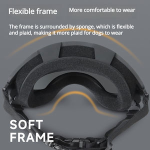 Lunettes de soleil écologiques à motif uni pour grands chiens, protection UV, coupe-vent, anti-sable, monture en TPU, verres en PC, utilisation toutes saisons - Product Image 2