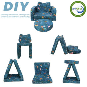 Silla de Bebé Redonda, Portátil, Moderna, Ecológica, Resistente, Rellena de Espuma, Sofá Cama 2 en 1 Plegable para Sala de Estar y Dormitorio - Product Image 3