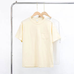 <b>Men's</b> High Quality Oversized Drop Shoulder Rib O-Neck T-<b>Shirt</b> Heavy Cotton Custom Logo Design Solid Pattern Customizable Knitted - Product Image 2