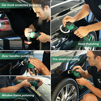 12 V Mini Nano Polisseuse de voiture sans fil 2-en-1 Polisseuse de voiture sans fil orbitale rotative et aléatoire