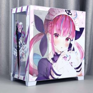 Boîtier d'ordinateur ATX/M-ATX de type <span class=keywords><strong>tour</strong></span> moyenne, design de dessin animé personnalisé, haute qualité, alimentation <span class=keywords><strong>mont</strong></span>ée au bas pour le jeu - Product Image 3