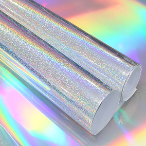 Poster Materials Eco Solvent UV Latex Printable 120 Microns Holographic Dots/Shimmer Silver Printing Self Adhesive <strong>Vinyl</strong> - Product Image 6