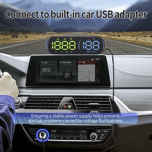 G26 GPS Head up Display Speed Compass Trip Time Mileage RGB Ambient Light Turn Signal Flash 3 Level Alarm USB HUD - Product Image 6