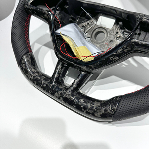 Nuevo Estilo para <span class=keywords><strong>Skoda</strong></span> Octavia RS Scout Kodiaq <span class=keywords><strong>Fabia</strong></span> Superb Scala Rapid con Volante de Fibra de Carbono Negro Forjado con LED RPM - Product Image 3
