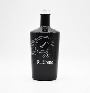 Botella de Licor de Vidrio Personalizada con Diseño de Caballo en Relieve, Botella de Lujo para Whisky, <span class=keywords><strong>Vodka</strong></span> y Ron, Proveedor de Botellas de Vidrio OEM - Product Image 3