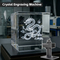 Mesin Penanda Laser UV 3D untuk Kaca, Foto, Kristal, Pengukiran Dalam, Peralatan Pengukir DIY, Peralatan Pengukiran Dalam