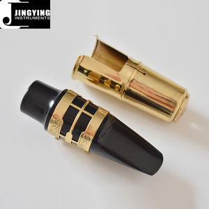 2022 Jingying Musik Saxophon-Teile, Ein Set Bakelit-Altsaxophon-Mundstücke mit Reinkupfer-Kappe und Clips - Product Image 1