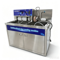 Machine à laver les chaussures à recirculation d'eau, corps en acier inoxydable antirouille, machine de nettoyage de baskets commerciale