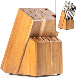 New Professional Acacia Wood Kitchen <b>Knife</b> Block High Quality Gift Item Wood <b>Knife</b> Organizer For <b>Knife</b> Storage
