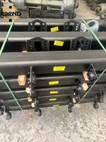 Komplette Anhängerbremsachse, Sattelauflieger-Bogie-Achse, 12t Tandem-Anhängerachse, Blattfeder-Anhängerachsen