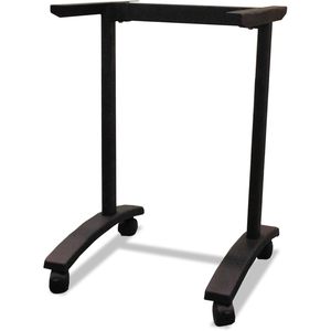 Alera ALEVA7443BK Série Valencia 24,5 pouces. X 19,75 pouces X 28,5 pouces Table de formation avec base en T, table de conférence noire - Product Image 1