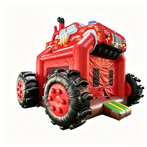Casa Inflable Gigante de PVC Resistente con Forma de Camión con Neumáticos Extra Grandes para Niños, <span class=keywords><strong>Alquiler</strong></span> para Fiestas Temáticas de Autos - Product Image 2