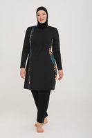 Maillot de Bain Burkinis Hijab Grandes Tailles M-6XL, Manches Longues Haute Qualité, Maillot de Bain Musulman Modeste, Femme Islamique