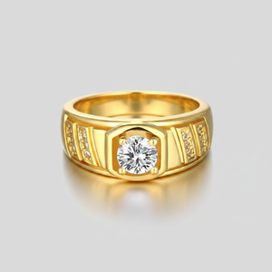 0.55TCW Real Round Exclusive Diamond Men's Wear <b>Ring</b> at Best Offer - Product Image 2