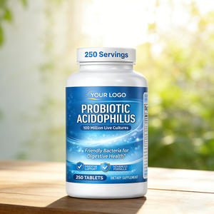 Complément alimentaire probiotique naturel Acidophilus, soutient la santé digestive, adulte, 120 comprimés, <span class=keywords><strong>100</strong></span> millions de cultures vivantes - Product Image 1