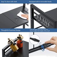 Hot Sale Erweiterbare Mikrowelle Rack Rack Regal 2 Ebenen Mikrowelle Stand Arbeits platte Organizer für die Küche