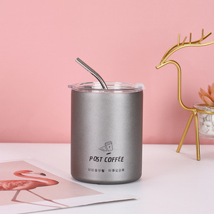 Tasse à café de voyage mignon Portable bureau maison tasse isolée en acier inoxydable personnalisé coloré vide café gobelet tasse - Product Image 1