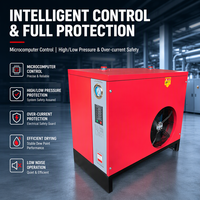 Sécheur d'air comprimé réfrigéré Demargo DM026GF 2,6 Nm/min, refroidi par air, en aluminium, R22, point de rosée 2-10, 220V