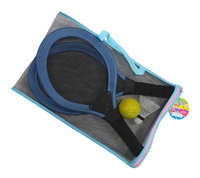 Set Raket Bulu Tangkis Tenis Anak-anak, Mainan Olahraga Ringan untuk Permainan Luar Ruangan