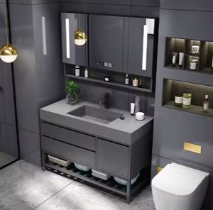 Chinese Luxury Modern <b>Bathroom</b> Vanity Cabinets Hotel Toilet Washing <b>Bathroom</b> Vanity Cabinet - Product Image 5