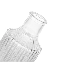 Bouteilles diffuseurs d'arômes pour voiture en verre cylindrique côtelé vertical, personnalisées, 100 ml, 150 ml, 100 pièces