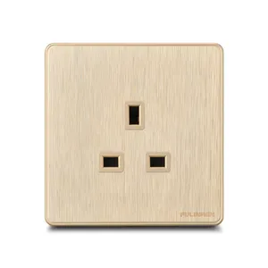 Electrical Outlets Manufacturing 13A Luxury Sockets For Homes Copper Contact Switch System