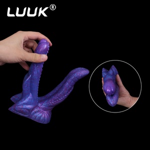 LUUK Blue Demon - Dildo Lésbico con Punto G, Juguetes Sexuales, Pene Realista de Lobo, Tapón Anal, Lengua Estimulante para Adultos, Productos de Masaje - Product Image 4