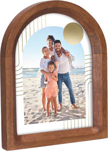 Cadre photo en MDF cintré personnalisé 4x6 5x7 6x8 8x10 pouces - Cadre photo minimaliste pour l'affichage de photos et d'œuvres d'art - Product Image 4