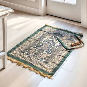Tapis de prière orthopédique à motif floral, rembourré, ergonomique, tapis musulman, soutien pour les genoux, lavable, confortable pour un usage quotidien, comprend - Product Image 2