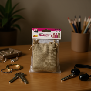 Saco De Yute 7x9Cm 4Pcs Storage Bag For Small Items - Product Image 2