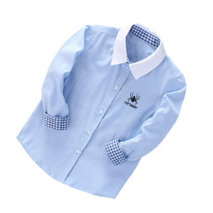 <span class=keywords><strong>Chemise</strong></span> à manches longues pour garçons, 90% coton, 10% <span class=keywords><strong>lin</strong></span>, haut <span class=keywords><strong>blanc</strong></span>, <span class=keywords><strong>chemise</strong></span> formelle décontractée pour enfants, col rabattu, vêtements printemps automne - Product Image 4