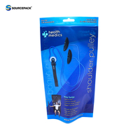 Sachet Mylar Personnalisable Fini Mat avec Fermeture Zip Refermable et Trou de Suspension pour Présentation en Magasin