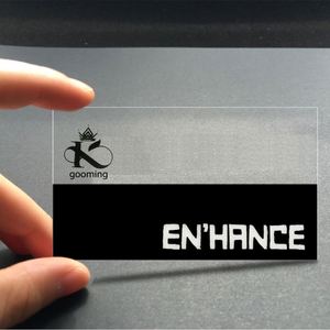 Tarjetas de Visita de Excelente Calidad con Impresión Personalizada, Estampado Dorado Transparente Brillante - Product Image 5