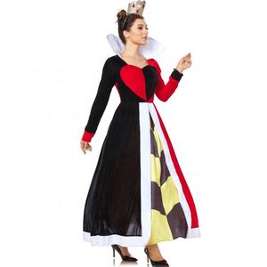 Nuevo Vestido <span class=keywords><strong>de</strong></span> <span class=keywords><strong>Reina</strong></span> <span class=keywords><strong>de</strong></span> Corazones para Halloween, <span class=keywords><strong>Disfraz</strong></span> Divertido <span class=keywords><strong>de</strong></span> <span class=keywords><strong>Reina</strong></span> del Póker para Mujer, Ideal para Fiestas y Actuaciones - Product Image 3