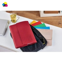 Carpeta Archivadora Expandible Roja de Tamaño Legal, con Cubierta Completa de Papel Ecológico, para Suministros de Oficina