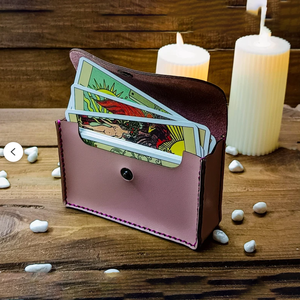 Pochette portable en cuir PU pour cartes de tarot, étui premium pour cartes d'oracle, étui pour cartes à jouer - Product Image 5