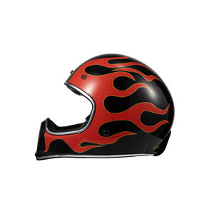 Carburo Casco completo barricada CE llama Negro rojo XS - Product Image 3