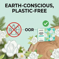 Feuilles de lessive KELEE personnalisables avec logo, parfumées, en vrac, pour la maison, à base de plantes, écologiques, hypoallergéniques