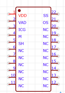 Capteur d'<span class=keywords><strong>image</strong></span> linéaire CCD TCD1304DG(8ZK) à 3648 pixels, haute sensibilité, faible courant de fond, montage SMT - Product Image 3