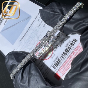 Bracelet tennis unisexe en argent sterling 925 avec diamants de laboratoire de 4 mm, couleur D, qualité VVS - Product Image 1