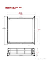Usine OEM ODM : Cage de boxe carrée en acier portable, extensible, pliable et repliable, avec logo personnalisable