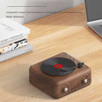 Altavoz Inalámbrico Portátil FT07, Gramófono de Madera, Resistente al Agua, con Chip, Luz de Estudio Musical, Inteligente, para Juegos, Fiestas, Deportes al Aire Libre
