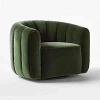 Chaise simple pivotante de luxe Nordic Light Style minimaliste moderne Convient aux chambres à coucher de petits espaces de vie et aux canapés en tissu.