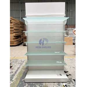 זכוכית שכבה לוח לבן צבע מדפי גונדולה מדפי סופרמרקט מדפים עבור חנות קמעונאית - Product Image 3