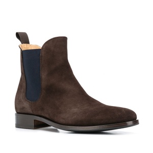 Stivaletti alla caviglia Casual intelligenti in pelle scamosciata Unisex per piedi larghi stivali Chelsea classici donna taglie forti - Product Image 3