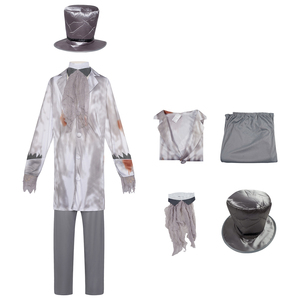Disfraz de Pareja de Novios Fantasma, Traje de Boda de Cadáveres para Halloween, Vestido de Cosplay de Zombie Aterrador para Adultos, Fiesta de Carnaval - Product Image 6
